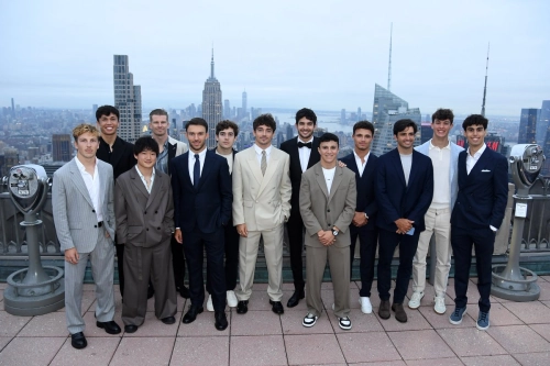 Les pilotes de F1 lors de la première du film à New York.