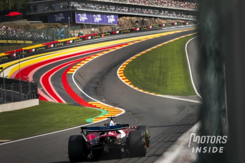 Charles Leclerc lors des qualifications à Spa