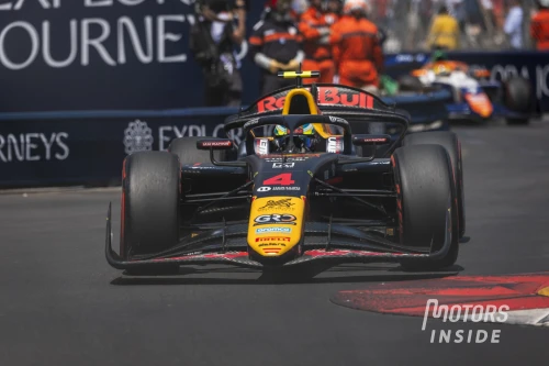 Arvid Lindblad lors du Grand Prix de Monaco la semaine dernière.