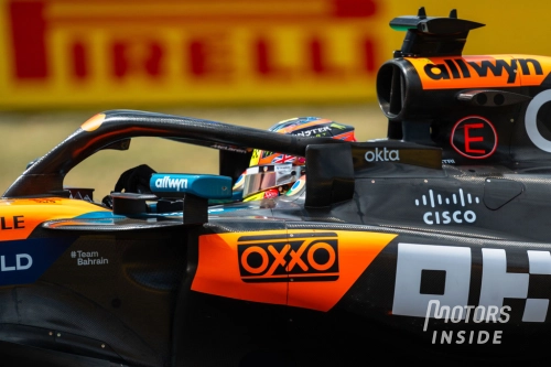 Piastri en piste lors des essais au Hungaroring