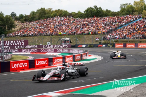 Esteban Ocon et Isack Hadjar au GP de Hongrie.