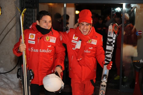 Le Wroom Ferrari avec Alonso, Massa et Fisichella