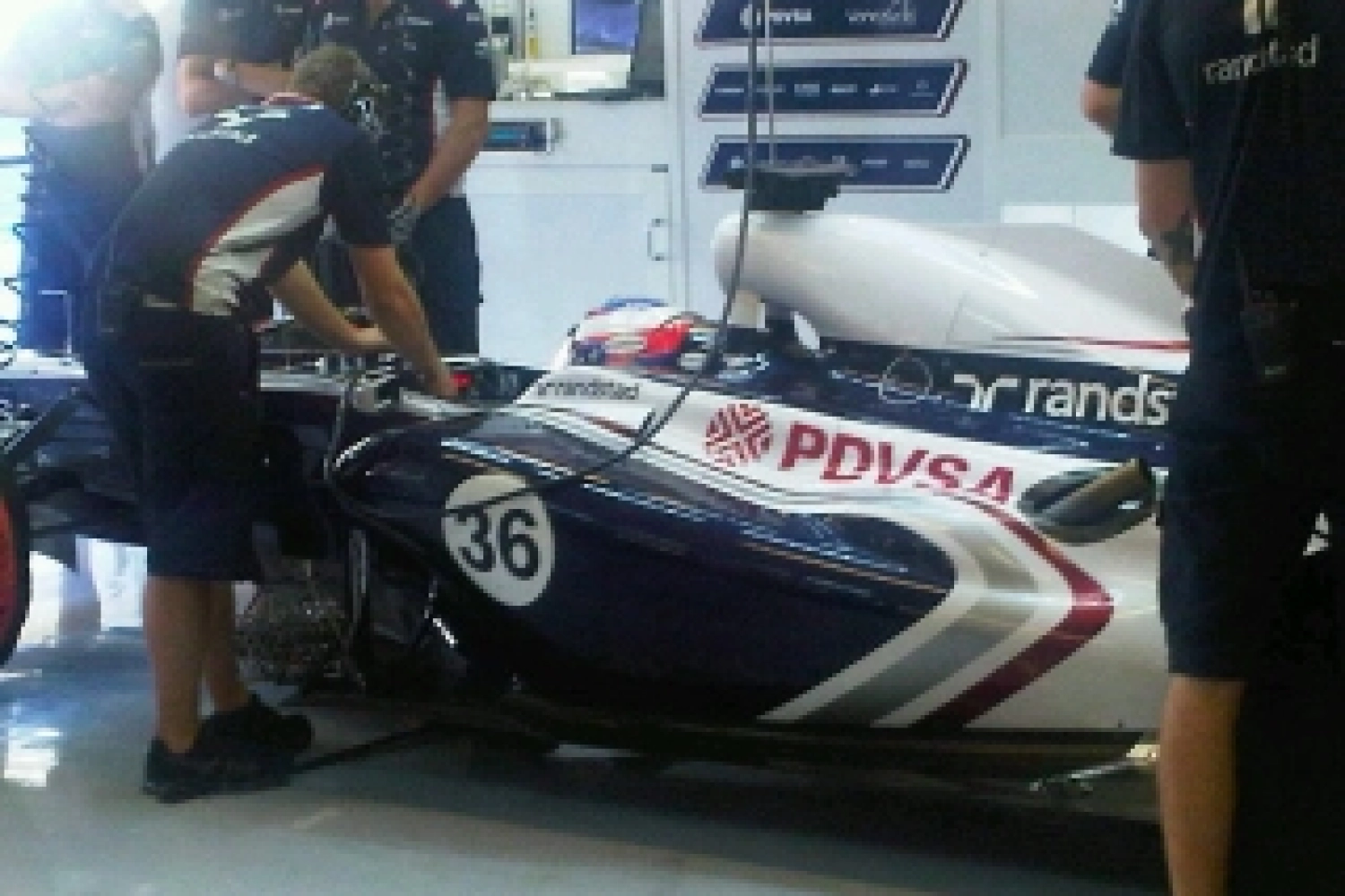 Williams a testé les échappements hauts
