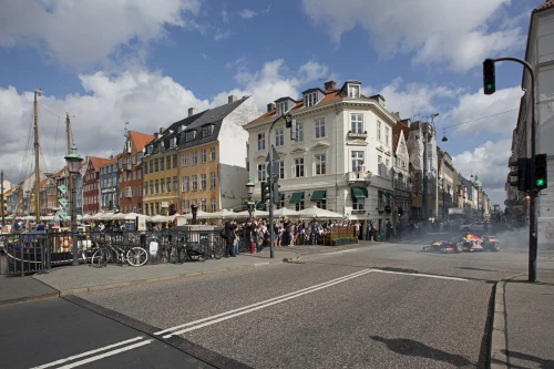 Red-Bull en roadshow à Copenhage avec David Coulthard