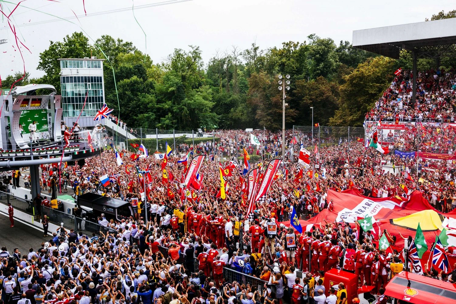 Sebastian Vettel et Ferrari se contenteront d&rsquo;un podium devant les tifosi