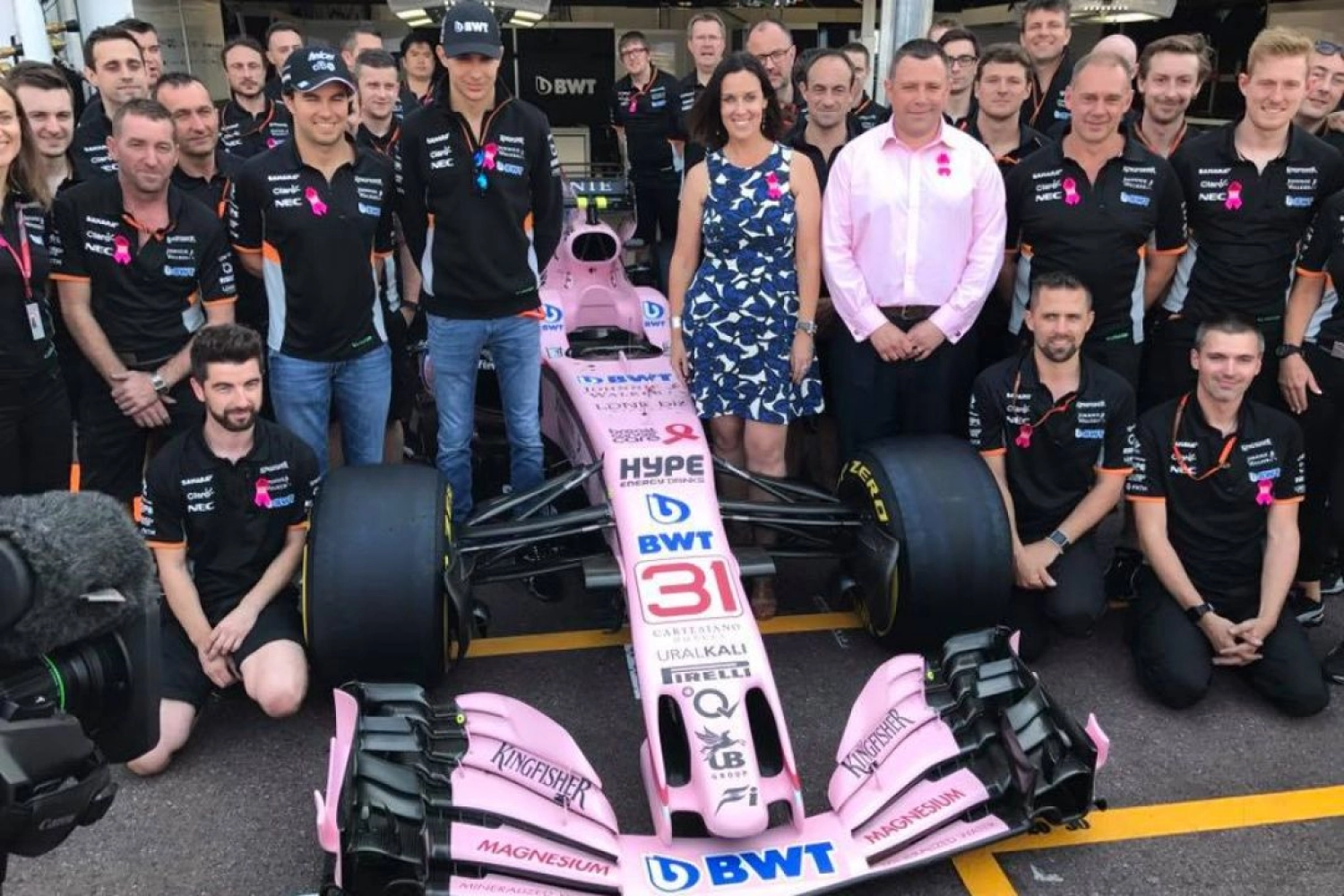 Sahara Force India s’associe à la lutte contre le cancer du sein