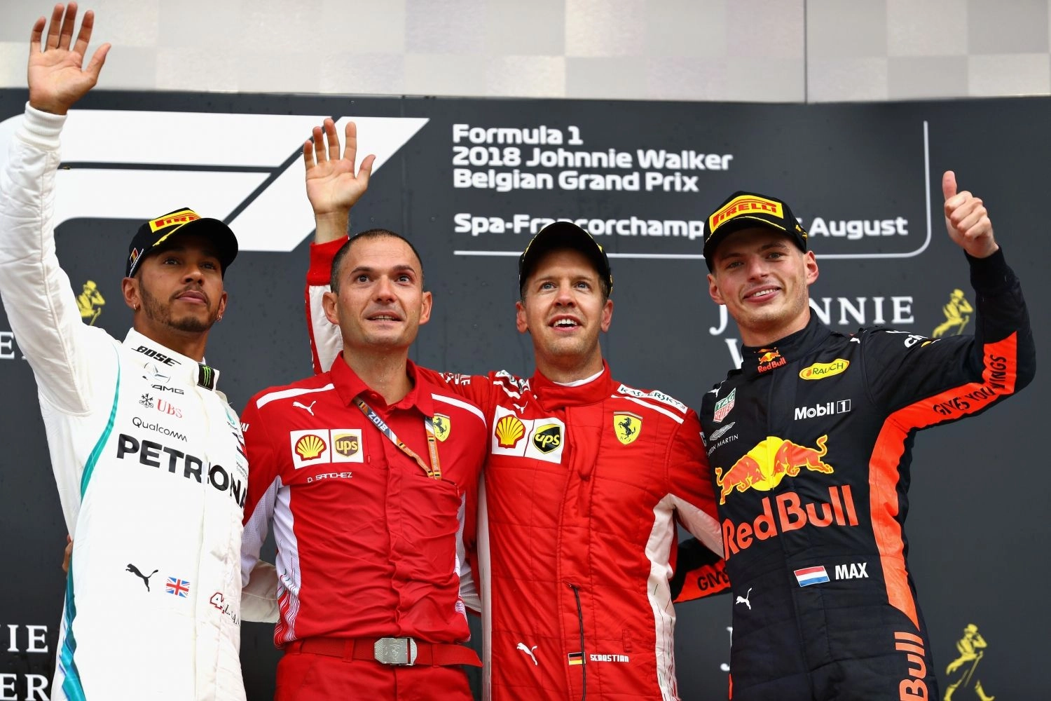 Les réactions du top 3 à Spa-Francorchamps