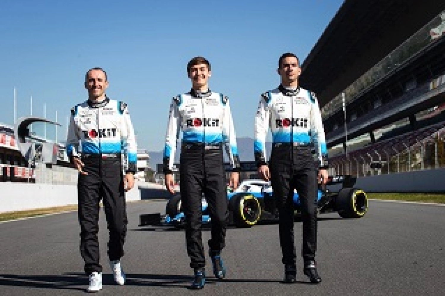 Nicholas Latifi en roulage avec Williams lors des essais de Bahreïn