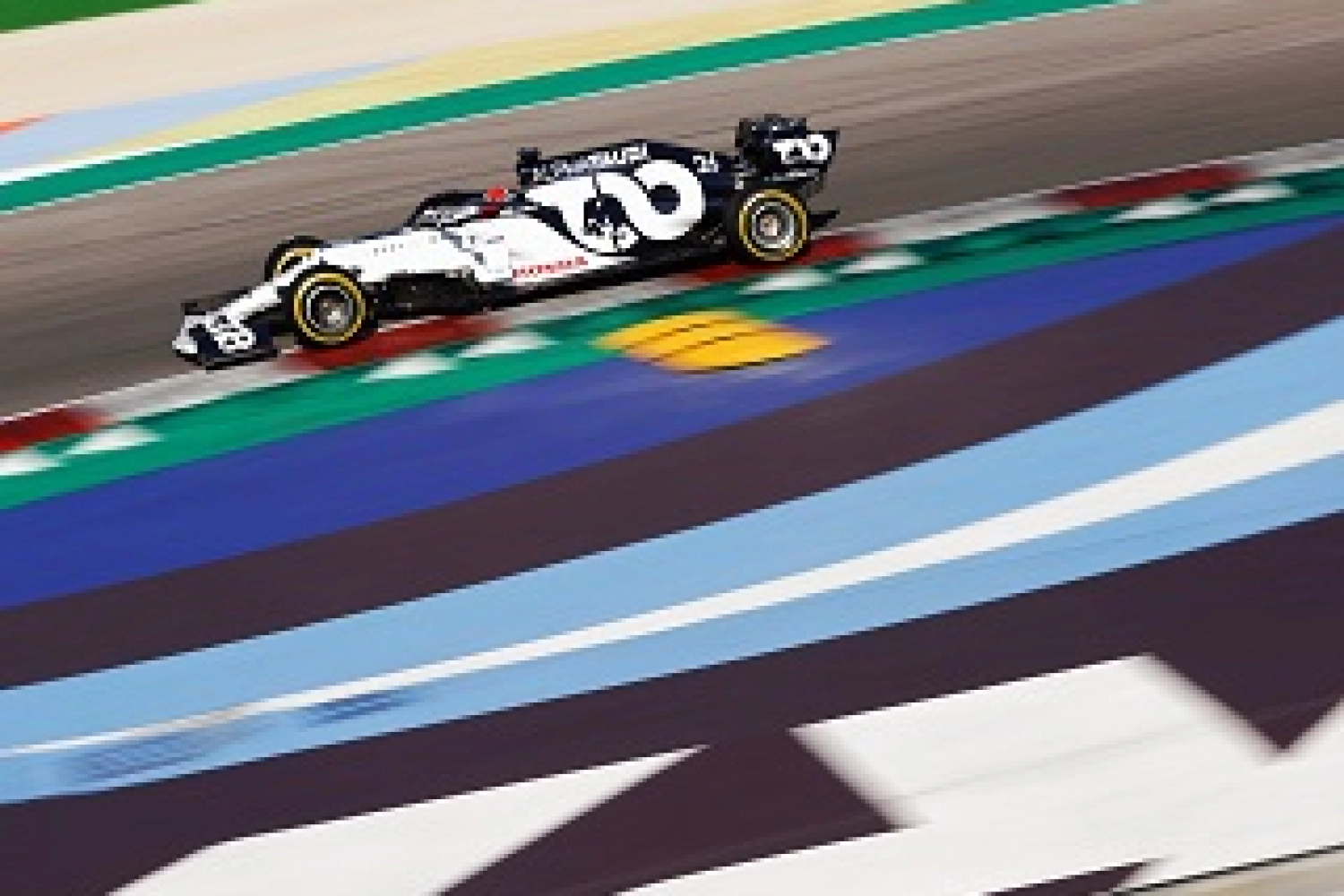 L’Alpha Tauri AT01 en piste à Misano