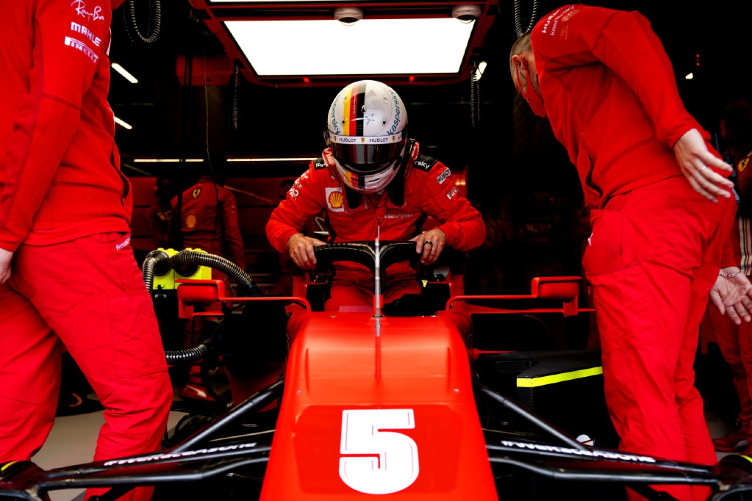 Le casque hommage de Vettel pour sa dernière course chez Ferrari