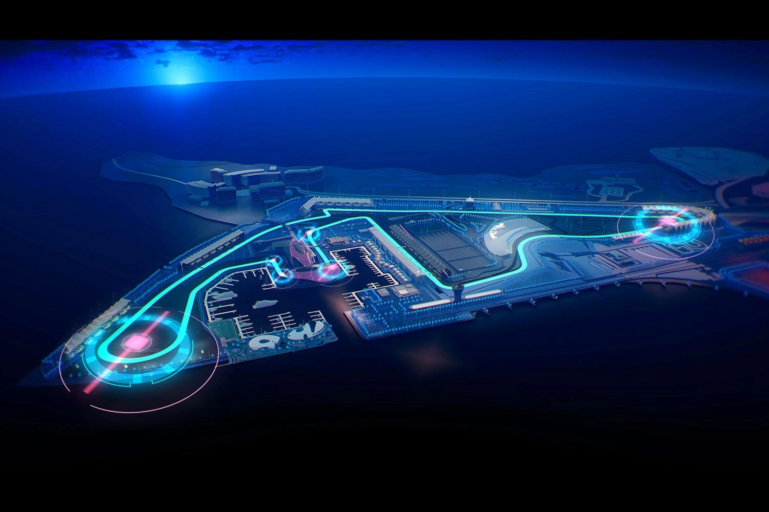 Le circuit de Yas Marina aura un "banking" type anneau de vitesse