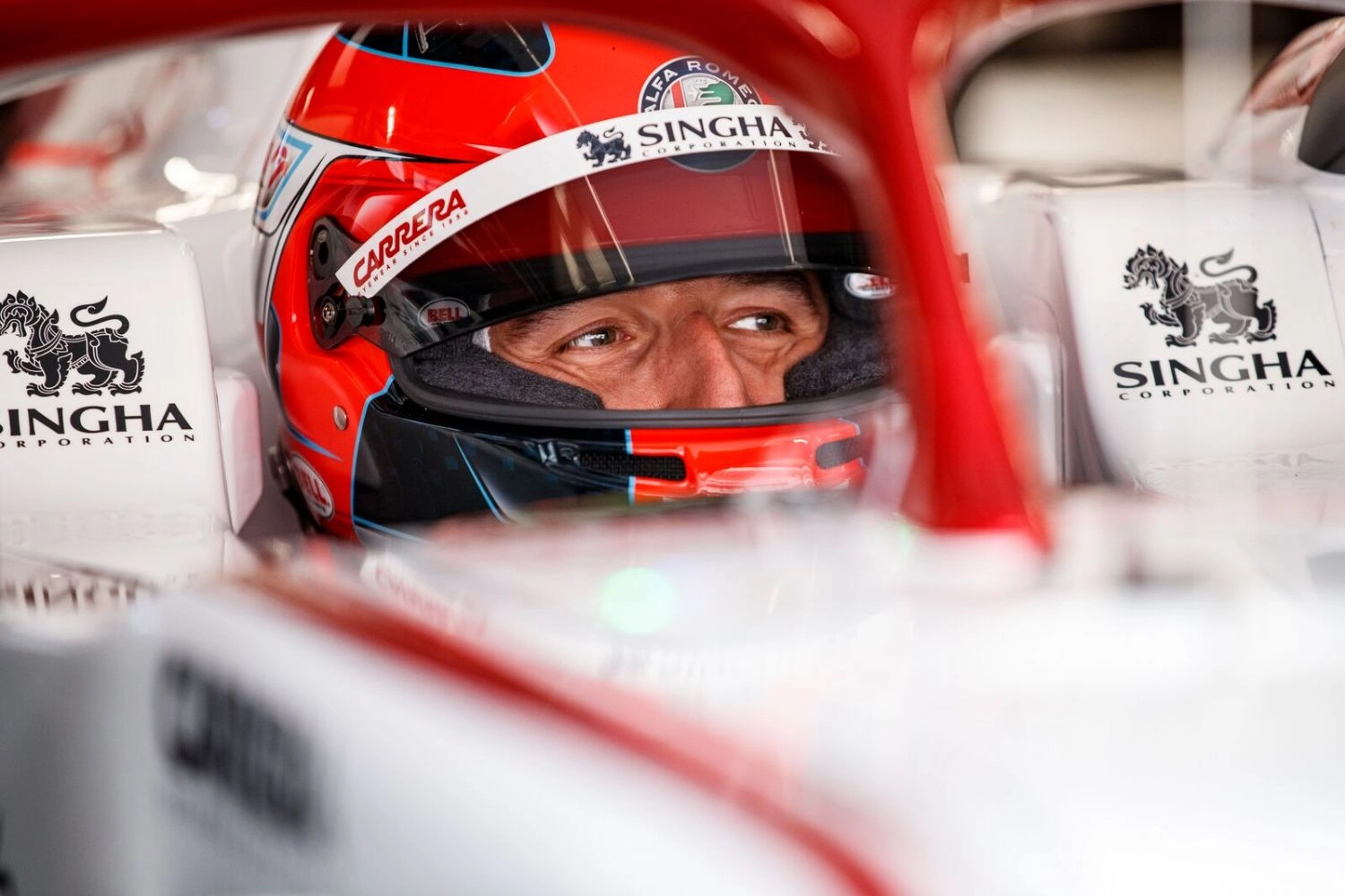 Robert Kubica au volant de l’Alfa Romeo lors des Libres 1