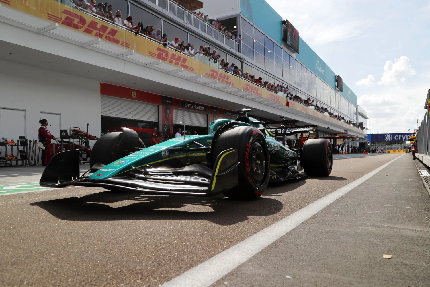 Les deux Aston Martin partiront de la voie des stand à Miami