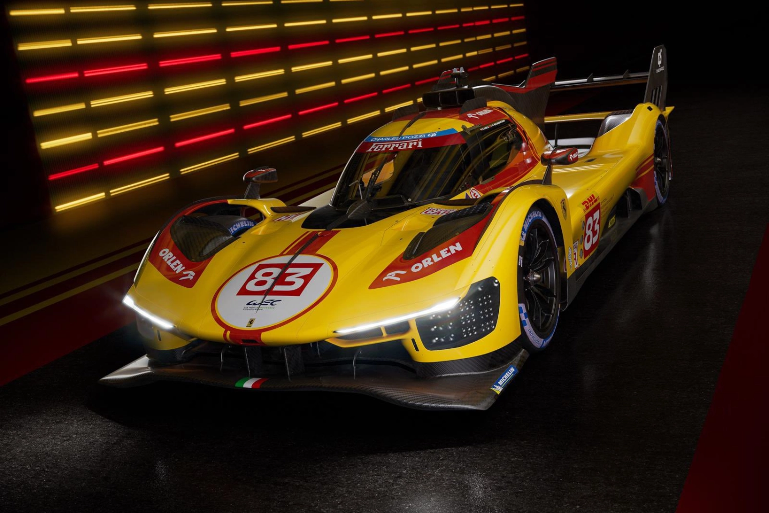 Une troisième Ferrari jaune pour la saison 2024 de WEC