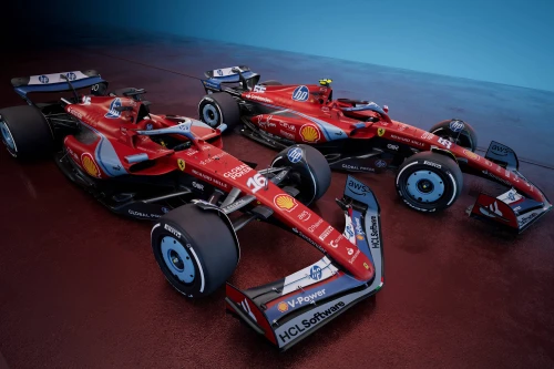 Les photos de Ferrari en bleu à Miami