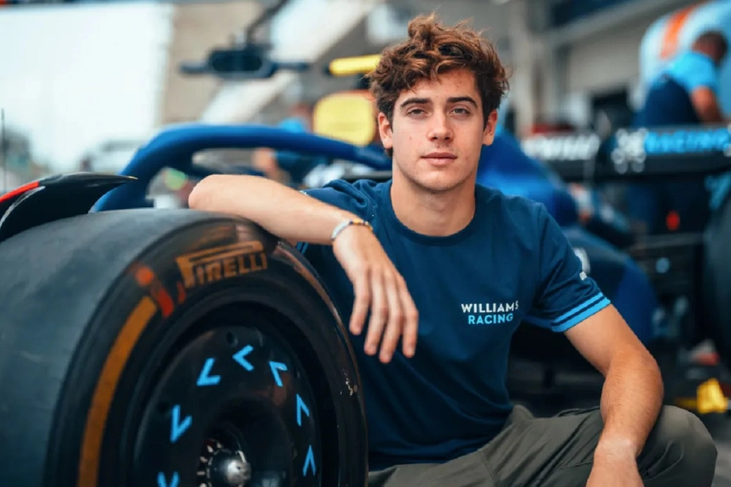 Franco Colapinto en piste en EL1 pour Williams à Silverstone