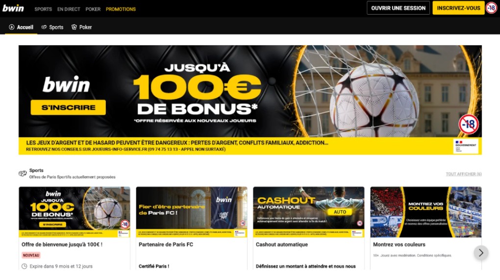 Présentation du casino Bwin