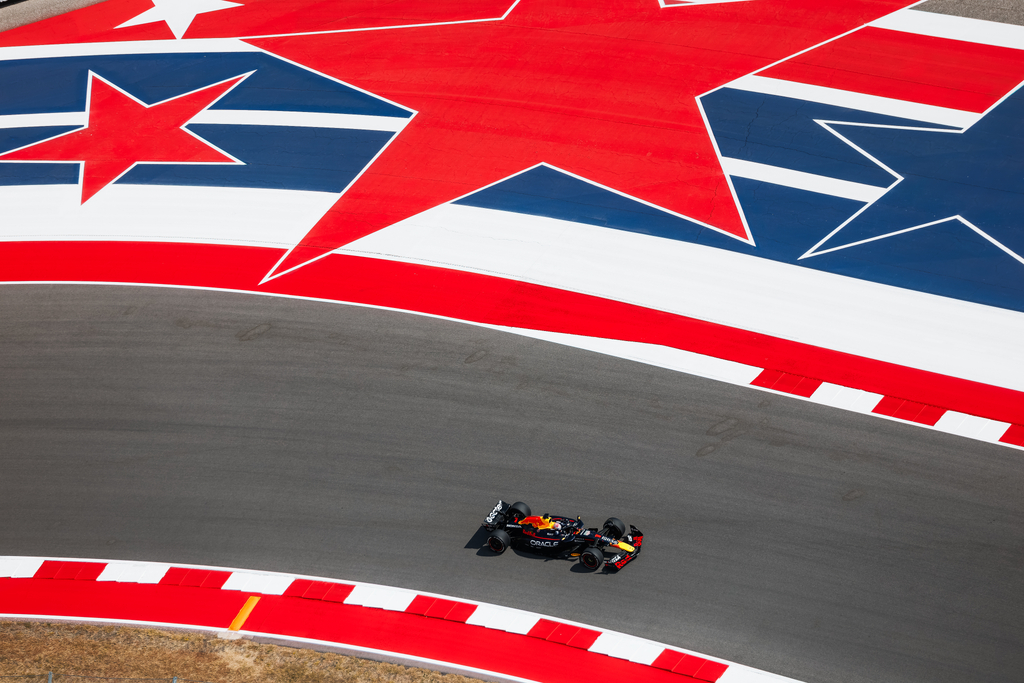 Max Verstappen en piste à Austin, Overtake Agency / Alexis Perrin.